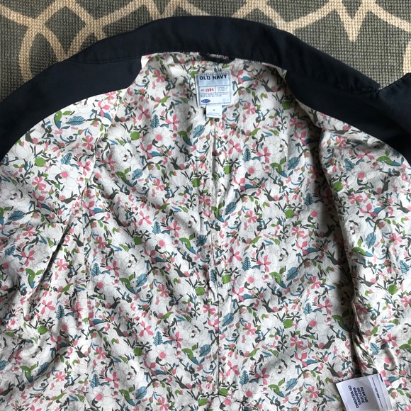 Old Navy Black Utility Jacket cotton size M - Picture 7 of 7